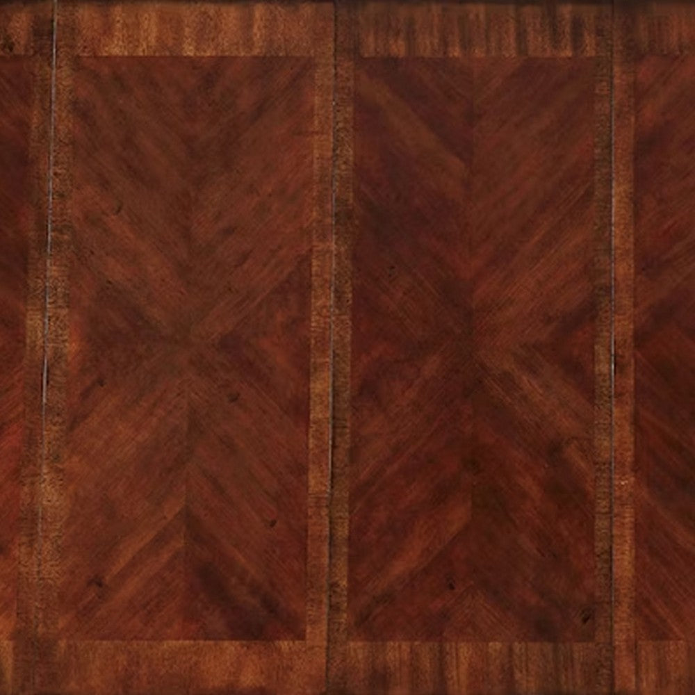Faya Dining Table | 76-112" Extendable | Cherry Brown Solid Wood