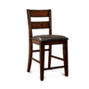 Dicky 9pc Counter Height Dining Table Set with Bench | Cherry Brown