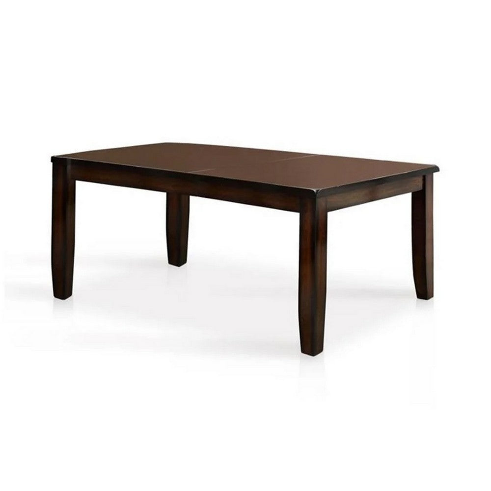 Dicky 9pc Dining Set | 60-78" Table | 8 Chair Faux Leather Cherry Wood