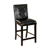 Arian 5pc Counter Dining Table Set with 4 Chairs | Faux Marble | Black