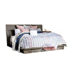 Rene Queen Bed with Low Profile Platform Design | Light Walnut Wood