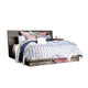 Rene Queen Bed with Low Profile Platform Design | Light Walnut Wood