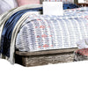 Rene Queen Bed with Low Profile Platform Design | Light Walnut Wood