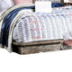 Rene Queen Bed with Low Profile Platform Design | Light Walnut Wood