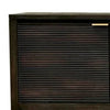Larry TV Stand Cabinet | 2 Door | Shelves | 72" Dark Black Brown Wood