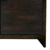 Larry TV Stand Cabinet | 2 Door | Shelves | 72" Dark Black Brown Wood