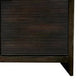 Larry TV Stand Cabinet | 2 Door | Shelves | 72" Dark Black Brown Wood