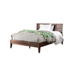 Finn King Size Bed | Panel Headboard | Dark Brown Sanded Solid Wood