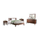Finn 5pc Queen Bed Set | 2 Nightstands | Dresser | Mirror | Dark Brown
