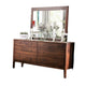 Finn 5pc Queen Bed Set | 2 Nightstands | Dresser | Mirror | Dark Brown