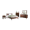 Finn 5pc Queen Bed Set with Dresser Chest | Espresso Hand-Sanded Wood