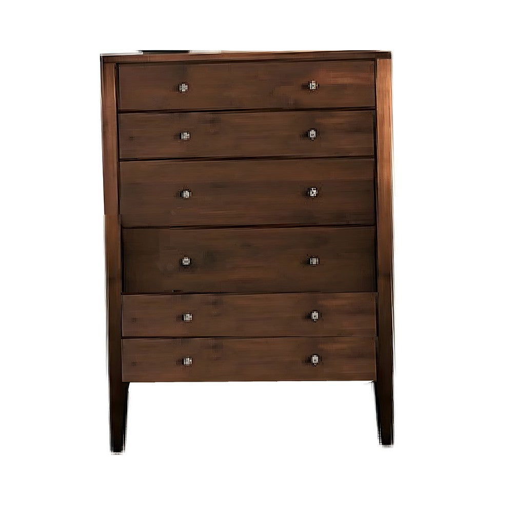 Finn 5pc Queen Bed Set with Dresser Chest | Espresso Hand-Sanded Wood