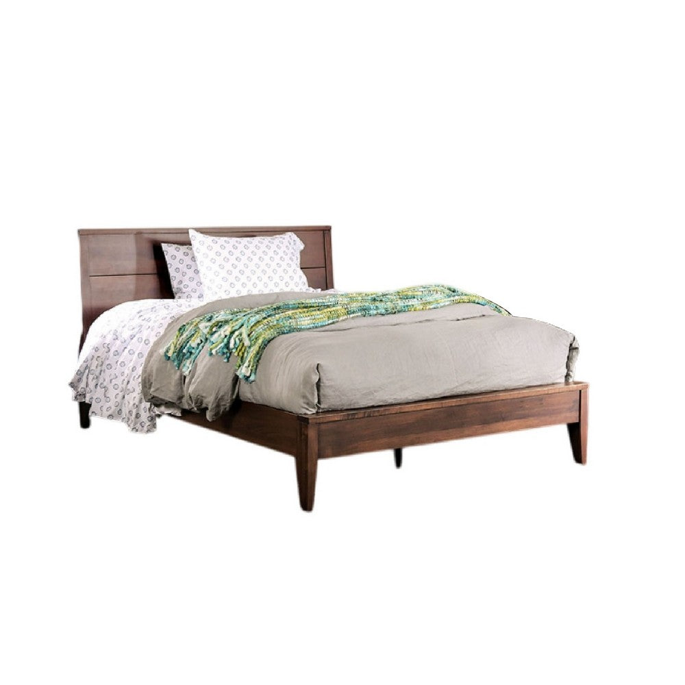 Finn 5pc Queen Bed Set with Dresser Chest | Espresso Hand-Sanded Wood