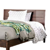 Finn Queen Size Bed with Panel Headboard | Espresso Brown Sanded Wood