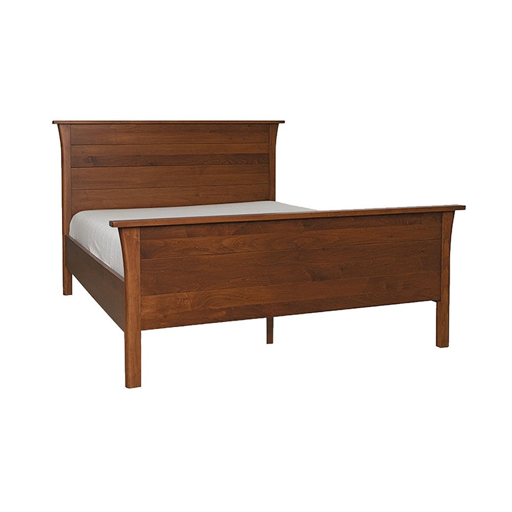 Erie 5pc Queen Bed Set | 2 Nightstands | Dresser | Cherry Brown Wood