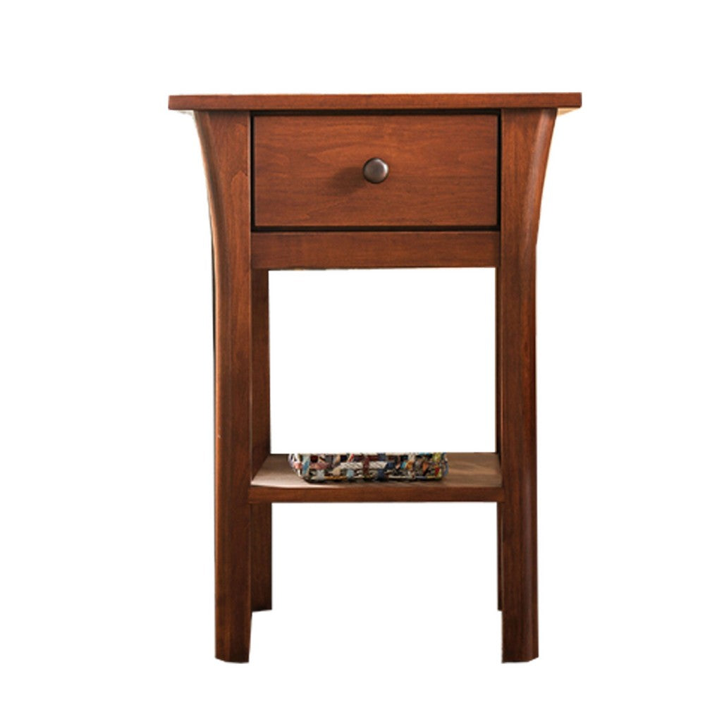 Erie 5pc Queen Bed Set | 2 Nightstands | Dresser | Cherry Brown Wood