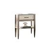 Flem 4pc Queen Bed Set | Nightstand | Dresser | Mirror | White Wood