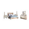 Flem 5pc Queen Bed Set | 2 Nightstand | Dresser | Mirror | White Wood