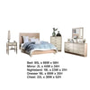 Erie Queen Bed Set | Dresser | Chest Nightstand Mirror | White Wood