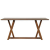 Namie Counter Height Dining Table | Brown Rectangular 78" Wood Top