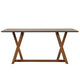 Namie Counter Height Dining Table | Brown Rectangular 78" Wood Top