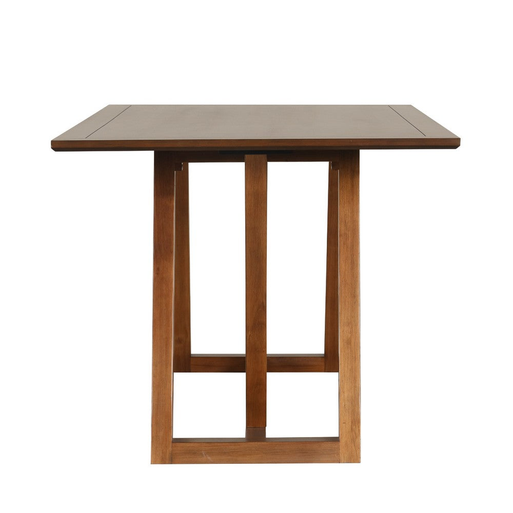 Namie Counter Height Dining Table | Brown Rectangular 78" Wood Top
