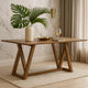 Namie Counter Height Dining Table | Brown Rectangular 78" Wood Top