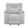 Chela Power Recliner Chair w Massage | Foam Gray Polyester | USB Ports