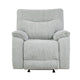 Chela Power Recliner Chair w Massage | Foam Gray Polyester | USB Ports