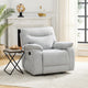 Chela Power Recliner Chair w Massage | Foam Gray Polyester | USB Ports
