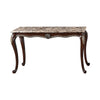 Liana Marble Console Table | Cherry Brown Pine Wood | Rectangular 52"
