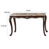 Liana Marble Console Table | Cherry Brown Pine Wood | Rectangular 52"