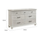 Avy Wide Dresser | Light Mist Gray Pine Wood | 7 Spacious Drawers