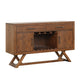Namie Sideboard Buffet Console | Brown Wood | 2 Drawers | Doors | 56"