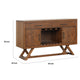 Namie Sideboard Buffet Console | Brown Wood | 2 Drawers | Doors | 56"