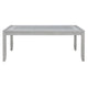 Ion Dining Table | Gray Rubberwood | White Marble Inlay | 78-102"