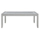 Ion Dining Table | Gray Rubberwood | White Marble Inlay | 78-102"