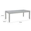 Ion Dining Table | Gray Rubberwood | White Marble Inlay | 78-102"