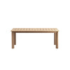 Heya Patio Dining Table | Natural Brown Acacia Wood | Extendable 78-97"