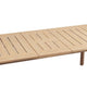 Heya Patio Dining Table | Natural Brown Acacia Wood | Extendable 78-97"