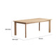 Heya Patio Dining Table | Natural Brown Acacia Wood | Extendable 78-97"