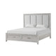 Ion King Bed | Storage Footboard | Picture Frame Moldings | Gray Wood