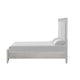 Ion Queen Bed | Storage Footboard | Picture Frame Moldings | Gray Wood