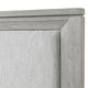 Ion Queen Bed | Storage Footboard | Picture Frame Moldings | Gray Wood