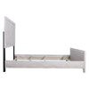 Bisca King Bed w Chevron Patterned Design | Driftwood Gray Finish