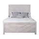 Bisca Cali King Bed w Chevron Patterned Design | Driftwood Gray Finish