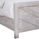 Bisca Queen Bed w Chevron Patterned Design | Driftwood Gray Finish