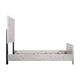 Bisca Twin Bed w Chevron Patterned Design | Driftwood Gray Finish