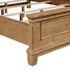 Seny Cal King Bed | Rustic Design | Picture Frame Moldings | Honey Brown Wood
