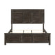 Aani Queen Size Bed | Framed Headboard | Farmhouse Nutmeg Brown